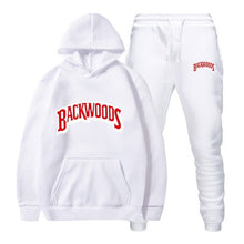 Load image into Gallery viewer, fashion brand Backwoods Men's Set Fleece Hoodie Pant Thick Warm Tracksuit Sportswear Hooded Track Suits Male Sweatsuit Tracksuit