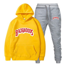 Load image into Gallery viewer, fashion brand Backwoods Men's Set Fleece Hoodie Pant Thick Warm Tracksuit Sportswear Hooded Track Suits Male Sweatsuit Tracksuit