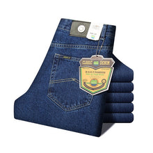 Load image into Gallery viewer, Men Business Jeans Classic Spring Autumn Male Cotton Straight Stretch Brand Denim Pants Summer Overalls Slim Fit Trousers 2021