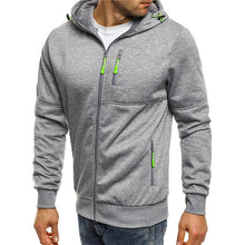Load image into Gallery viewer, Covrlge Spring Men's Jackets Hooded Coats Casual Zipper Sweatshirts Male Tracksuit Fashion Jacket Mens Clothing Outerwear MWW148
