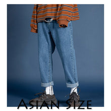 Load image into Gallery viewer, Privathinker Men Streetwear Blue Jeans 2020 Women Black Jeans Korean Fashions Harem Pants Male Denim Pants OverSize
