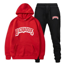 Load image into Gallery viewer, fashion brand Backwoods Men's Set Fleece Hoodie Pant Thick Warm Tracksuit Sportswear Hooded Track Suits Male Sweatsuit Tracksuit
