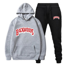 Load image into Gallery viewer, fashion brand Backwoods Men's Set Fleece Hoodie Pant Thick Warm Tracksuit Sportswear Hooded Track Suits Male Sweatsuit Tracksuit
