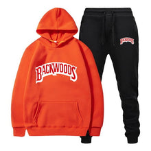 Load image into Gallery viewer, fashion brand Backwoods Men's Set Fleece Hoodie Pant Thick Warm Tracksuit Sportswear Hooded Track Suits Male Sweatsuit Tracksuit
