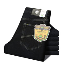 Load image into Gallery viewer, Men Business Jeans Classic Spring Autumn Male Cotton Straight Stretch Brand Denim Pants Summer Overalls Slim Fit Trousers 2021
